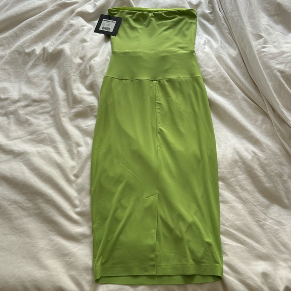 NWT Norma Kamali Strapless Dress in Gemini Green XS - Picture 6 of 6